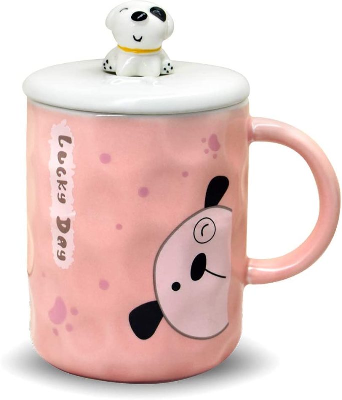 Dog Mug With Lid