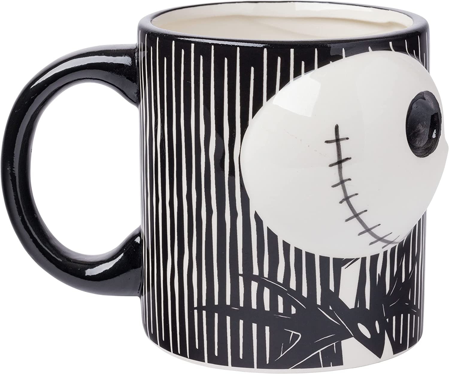 Nightmare Before Christmas Jack and Sally Kiss 3D Sculpted Mug