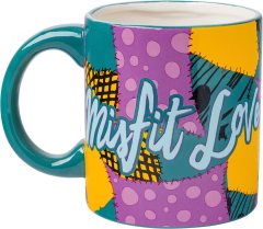 Nightmare Before Christmas Jack and Sally Kiss 3D Sculpted Mug