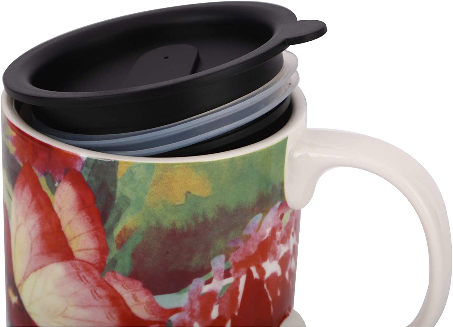 Butterfly and Dragonfly Coffee Ceramic Mug
