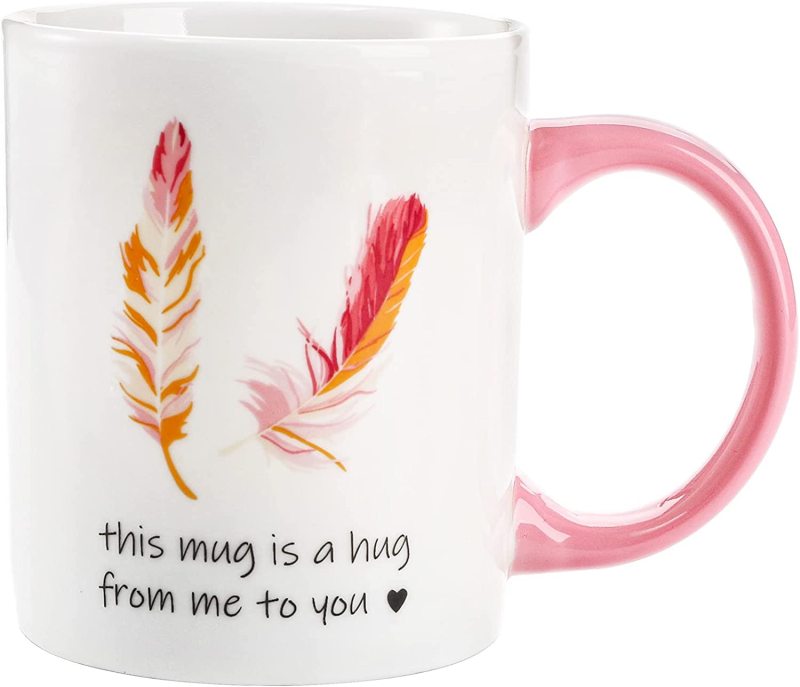Pink Handle Ceramic Mug