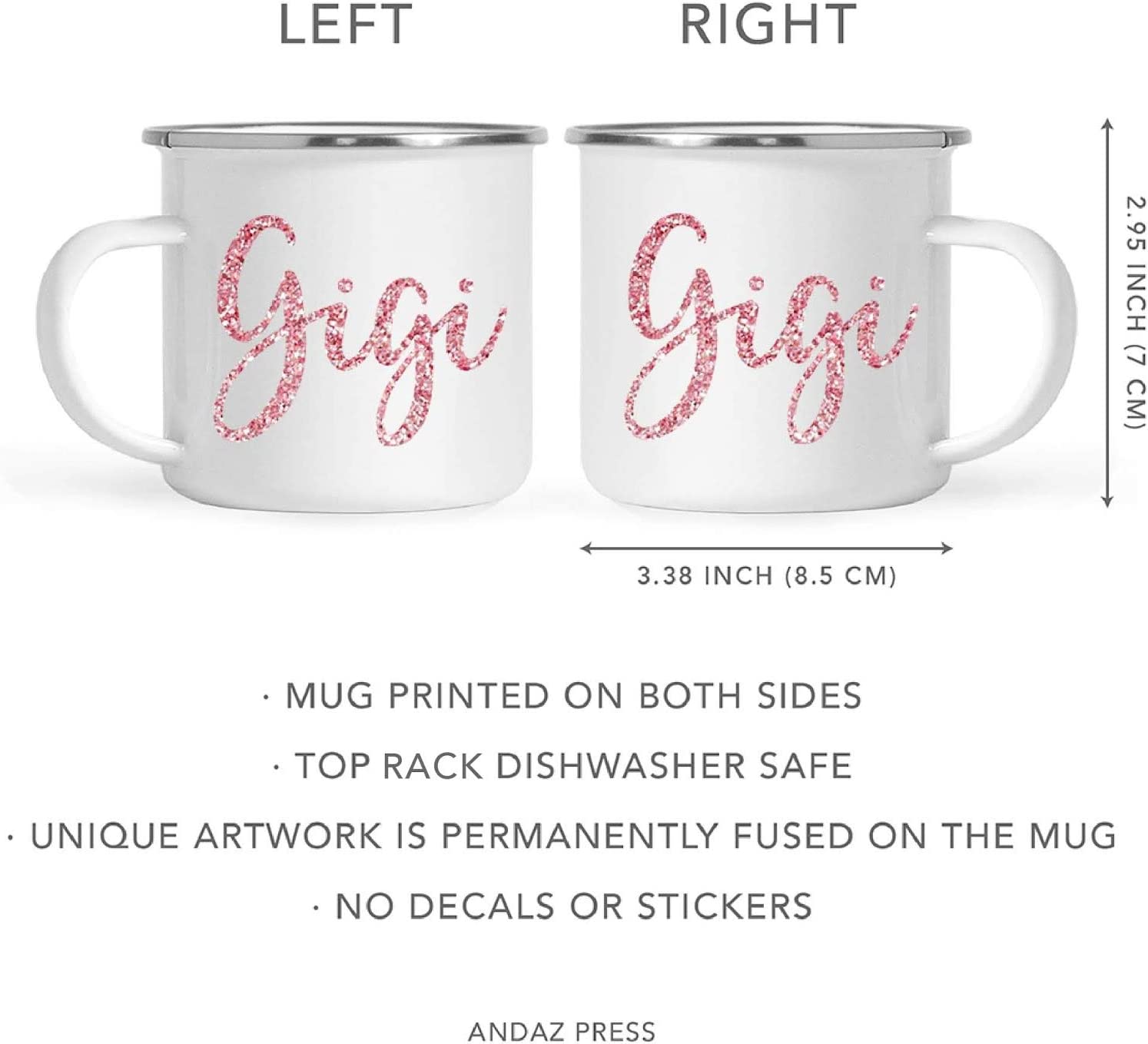 Pink Glitter Campfire Coffee Mug