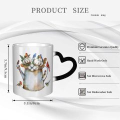Heat Changing Sensitive Mug Birds