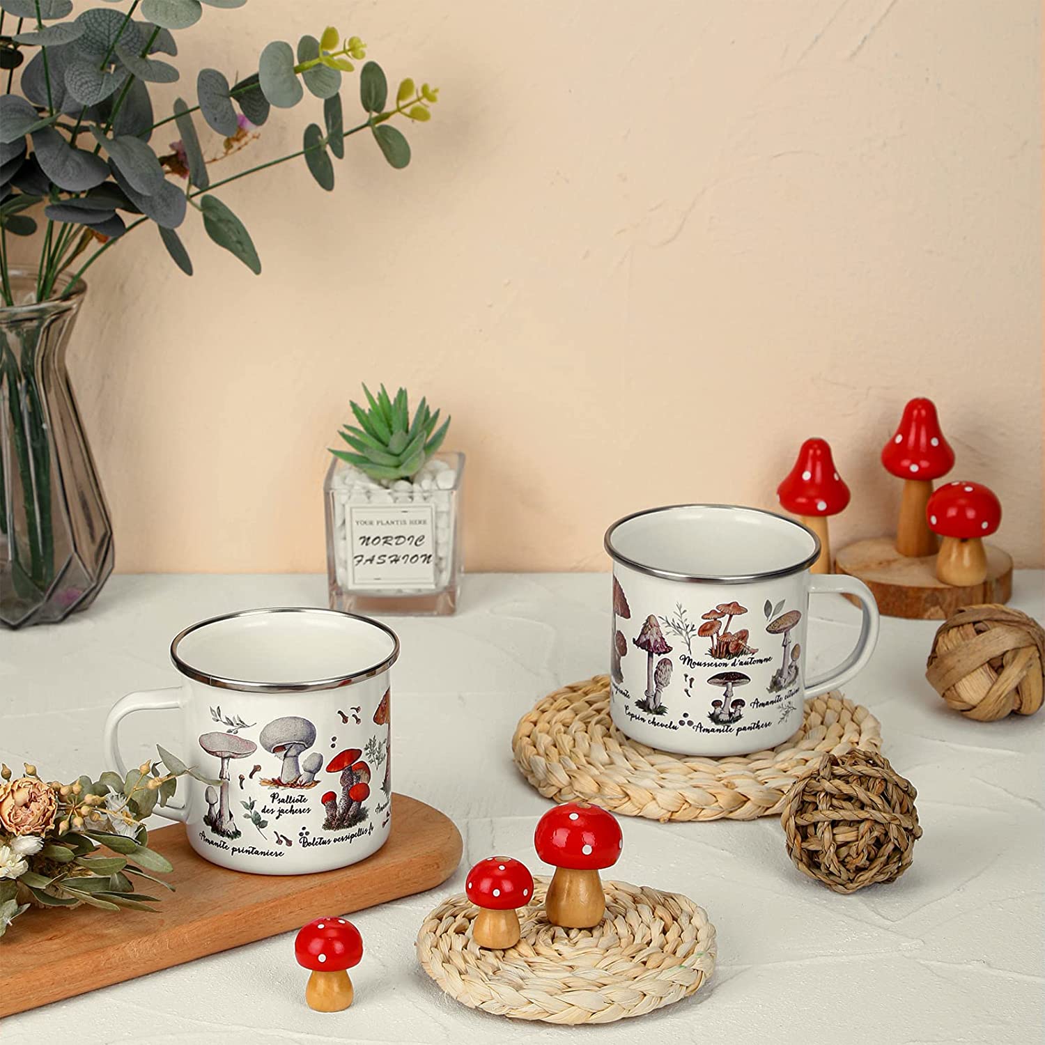 Mushroom Enamel Mug