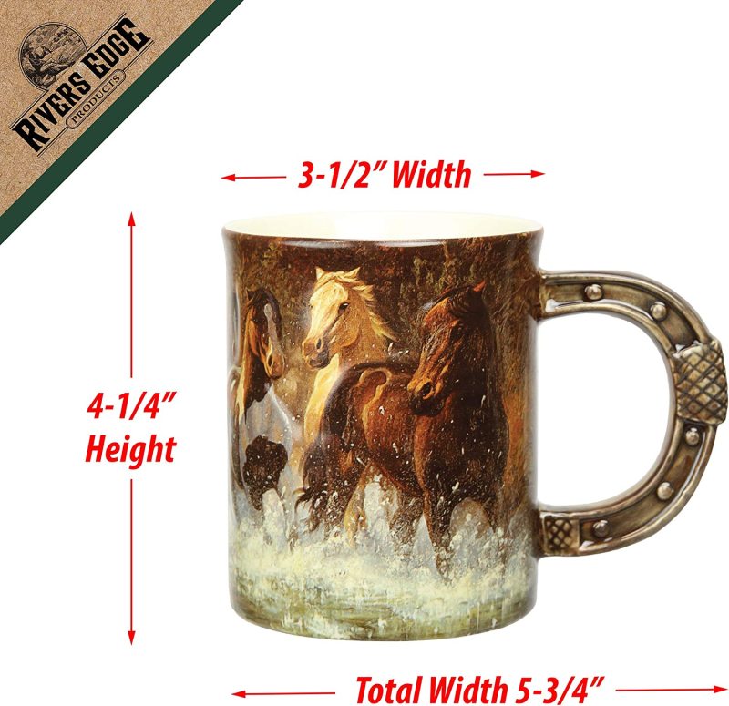 Horse Scene 3D Ceramic Coffee Mug