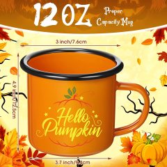 Hello Pumpkin Enamel Mug