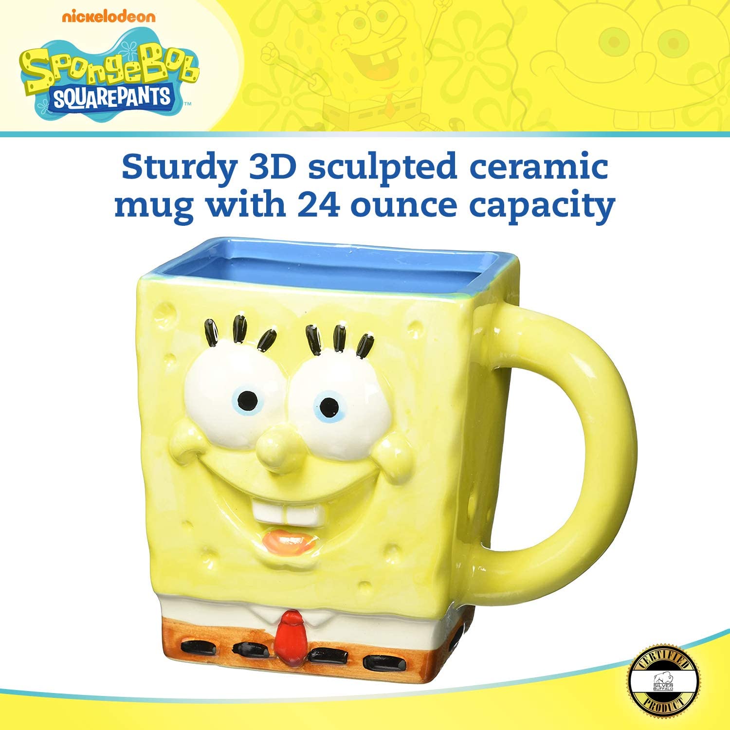 SpongeBob SquarePants 3D Sculpted Ceramic Mug