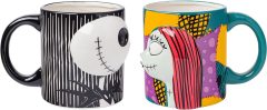 Nightmare Before Christmas Jack and Sally Kiss 3D Sculpted Mug