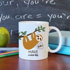 Funny Novelty sloth coffee mug