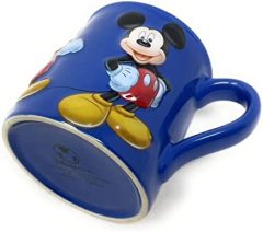 Mickey Mouse 3D Sculpted Blue And Red Ceramic Coffee Tea Mug