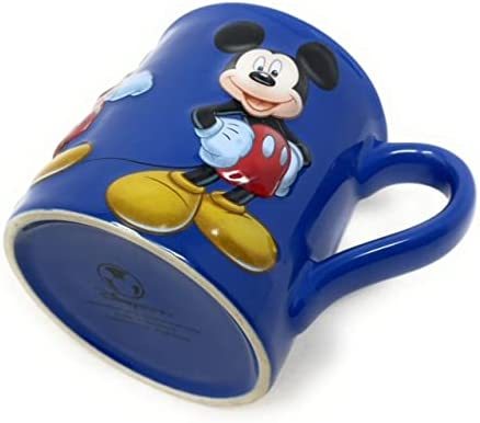 Mickey Mouse 3D Sculpted Blue And Red Ceramic Coffee Tea Mug