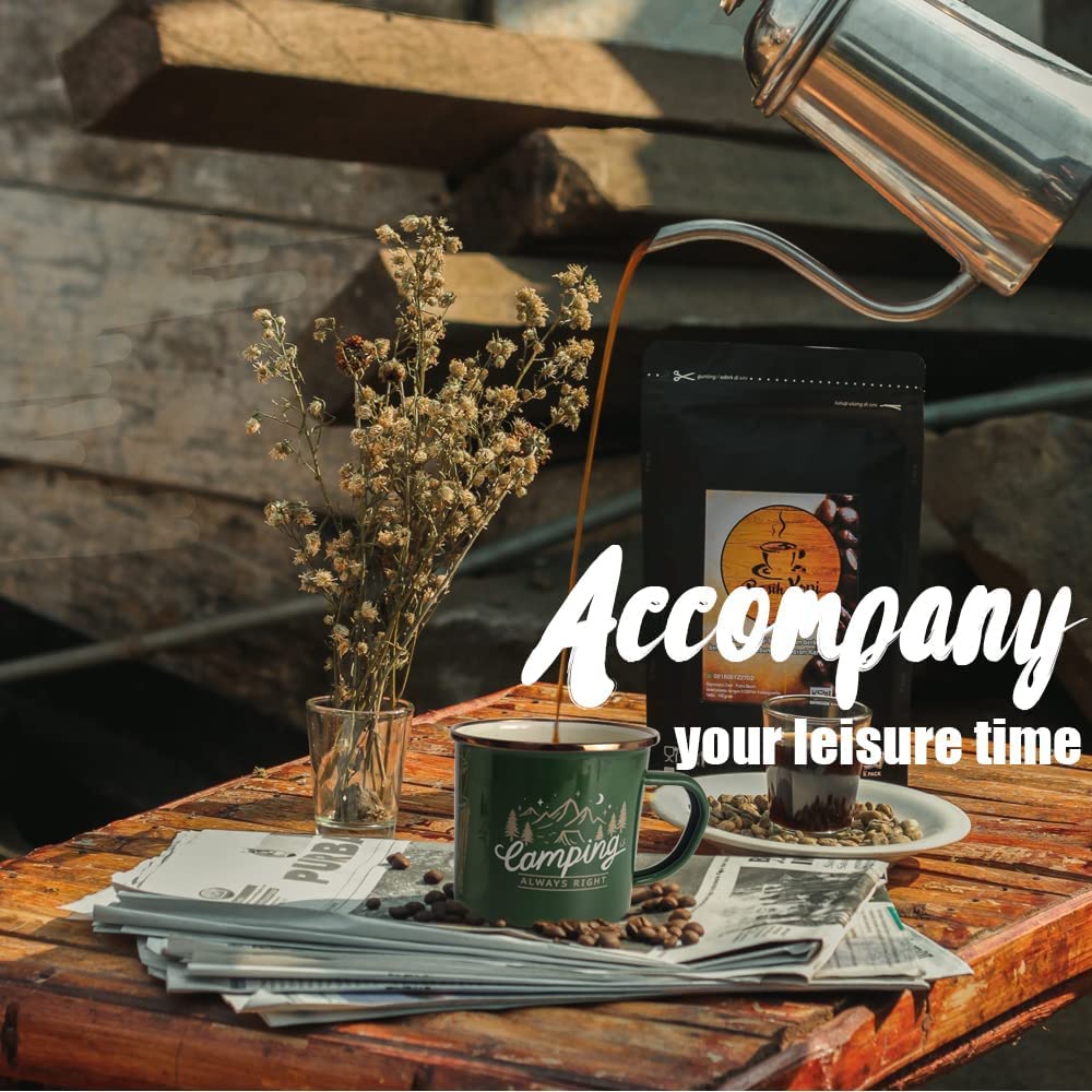 Travel Camping Holiday Enamel Tea Cup