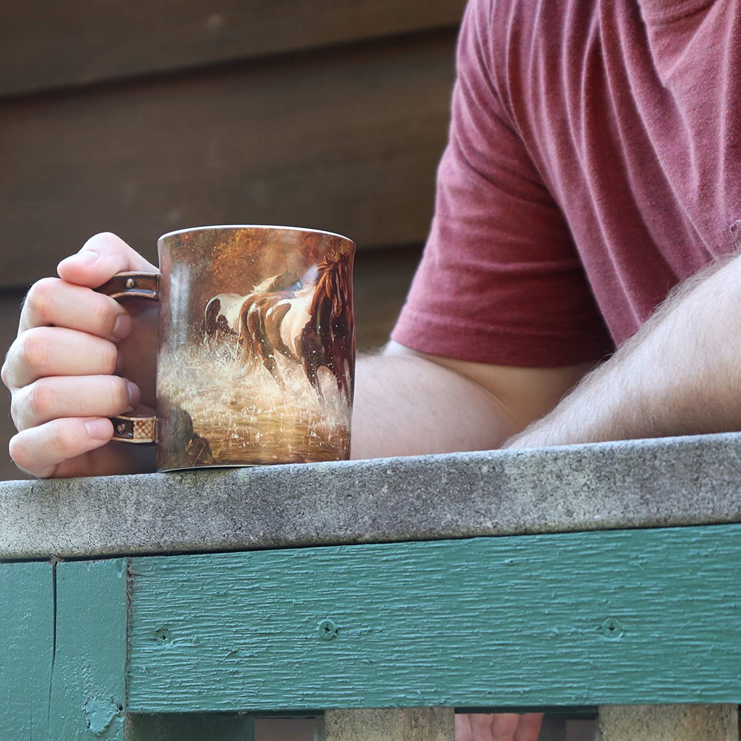 Horse Scene 3D Ceramic Coffee Mug