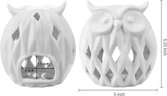 White Ceramic Novelty Tealight Candle Holder