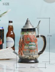 Oktoberfest Stanley Viking Tankard with Petwer Lid Birthday Gifts