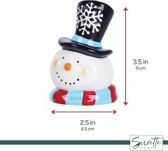 Snowman and Santa Salt and Pepper Shaker