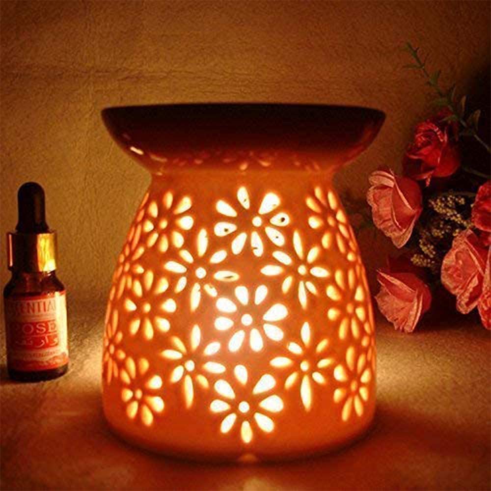 Ceramic Tealight Oil Burner with Tea Light Holder