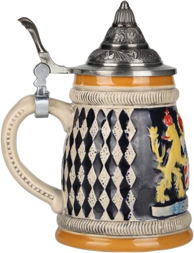 Beer Stein with Matel Pewter Lid