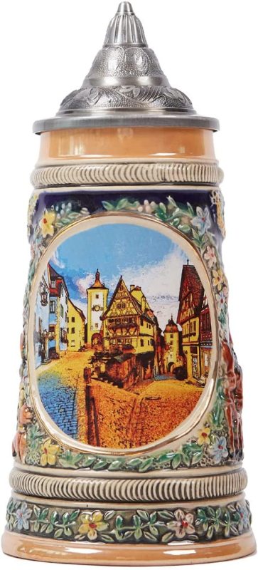 German Frankfurt Oktoberfest Tankard with Petwer Lid