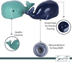 Green Whale and Pepper Shaker