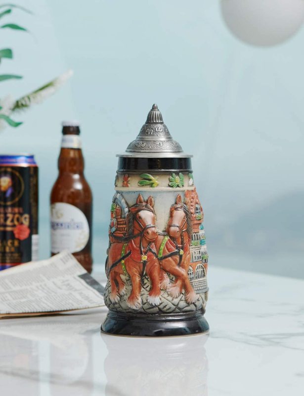 Oktoberfest Stanley Viking Tankard with Petwer Lid Birthday Gifts