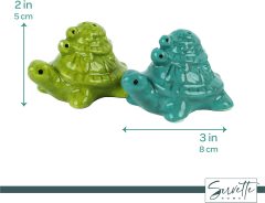 Green Turtle Towers Salt and Pepper Shaker