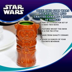 Orange Official Star Wars Collectible Tiki Style Ceramic Cup