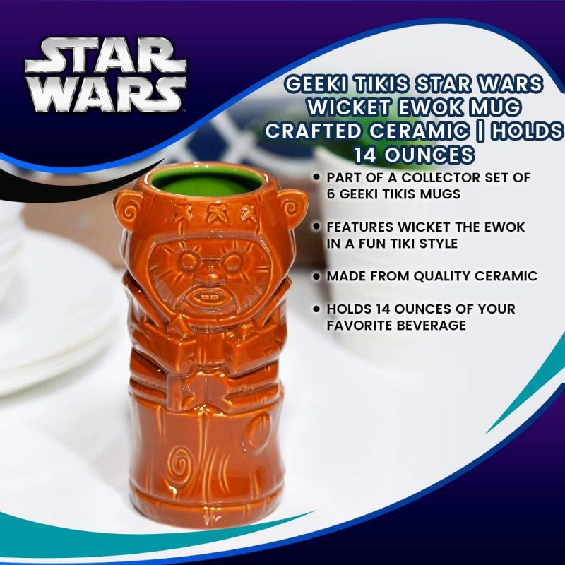 Orange Official Star Wars Collectible Tiki Style Ceramic Cup
