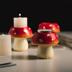 Cute Mushroom Candle Holder