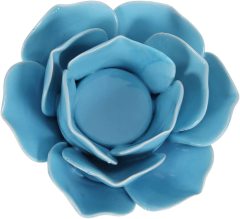 Ceramic Lights Holder Candlesticks- Lotus Blue