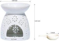 Ceramic Tealight Oil Burner with Tea Light Holder