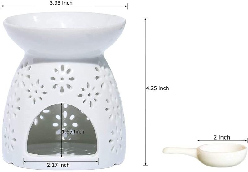 Ceramic Tealight Oil Burner with Tea Light Holder