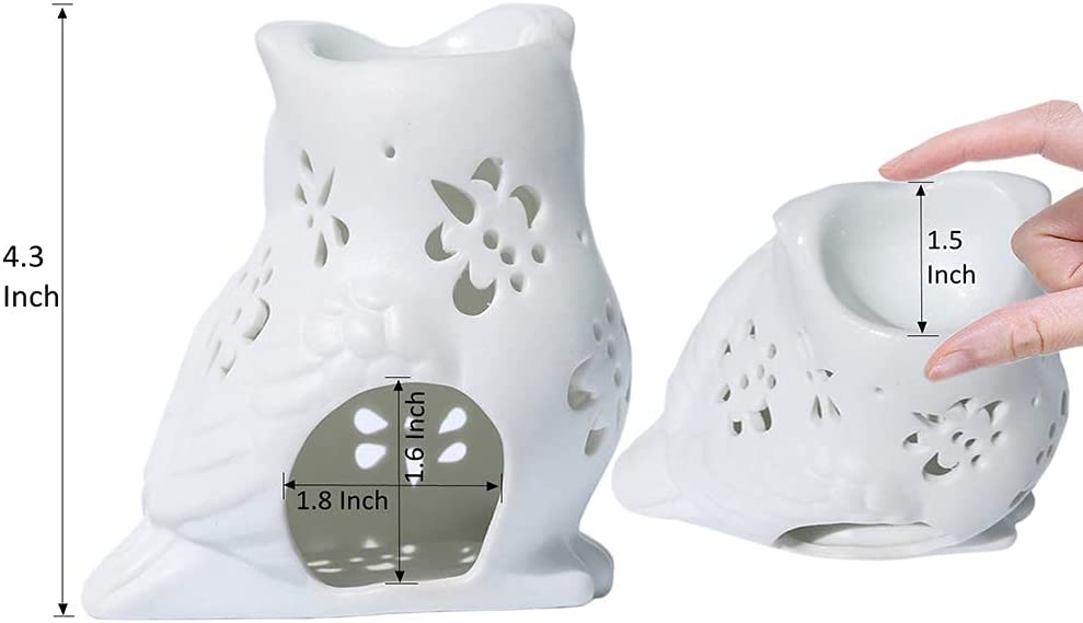 White Owl Ceramic Wax Warmer