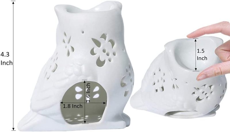 White Owl Ceramic Wax Warmer