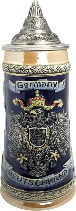 Deutschland Germany Eagle Deluxe Ceramic Beer Stein