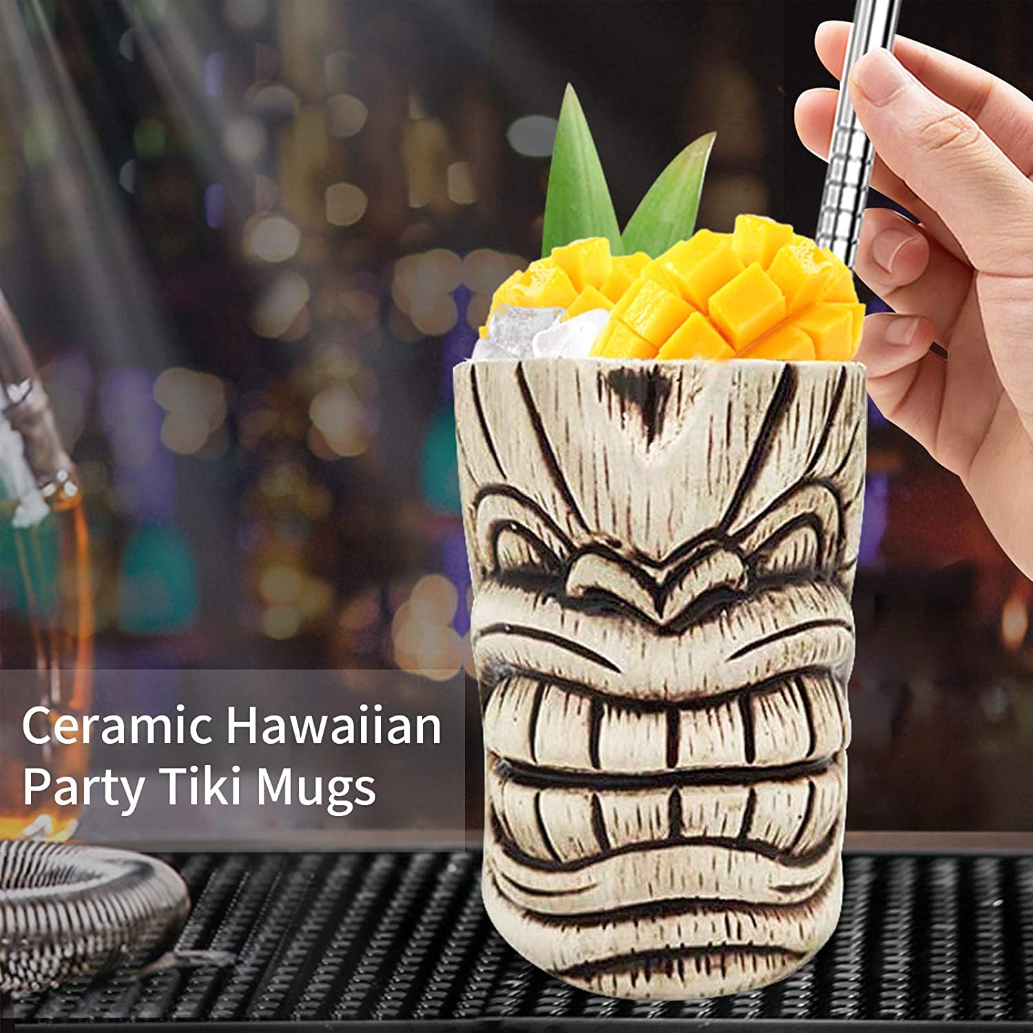 Ceramic Tiki Mug