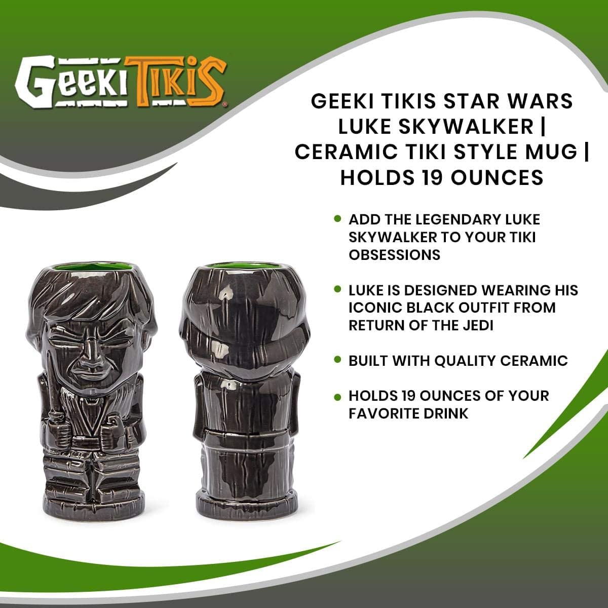 Black Official Star Wars Collectible Tiki Style Ceramic Cup
