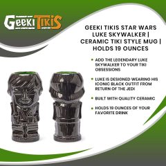 Black Official Star Wars Collectible Tiki Style Ceramic Cup
