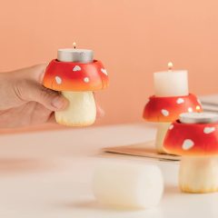 Cute Mushroom Candle Holder