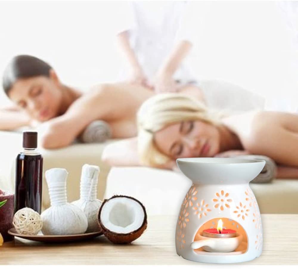 Ceramic Tealight Oil Burner with Tea Light Holder