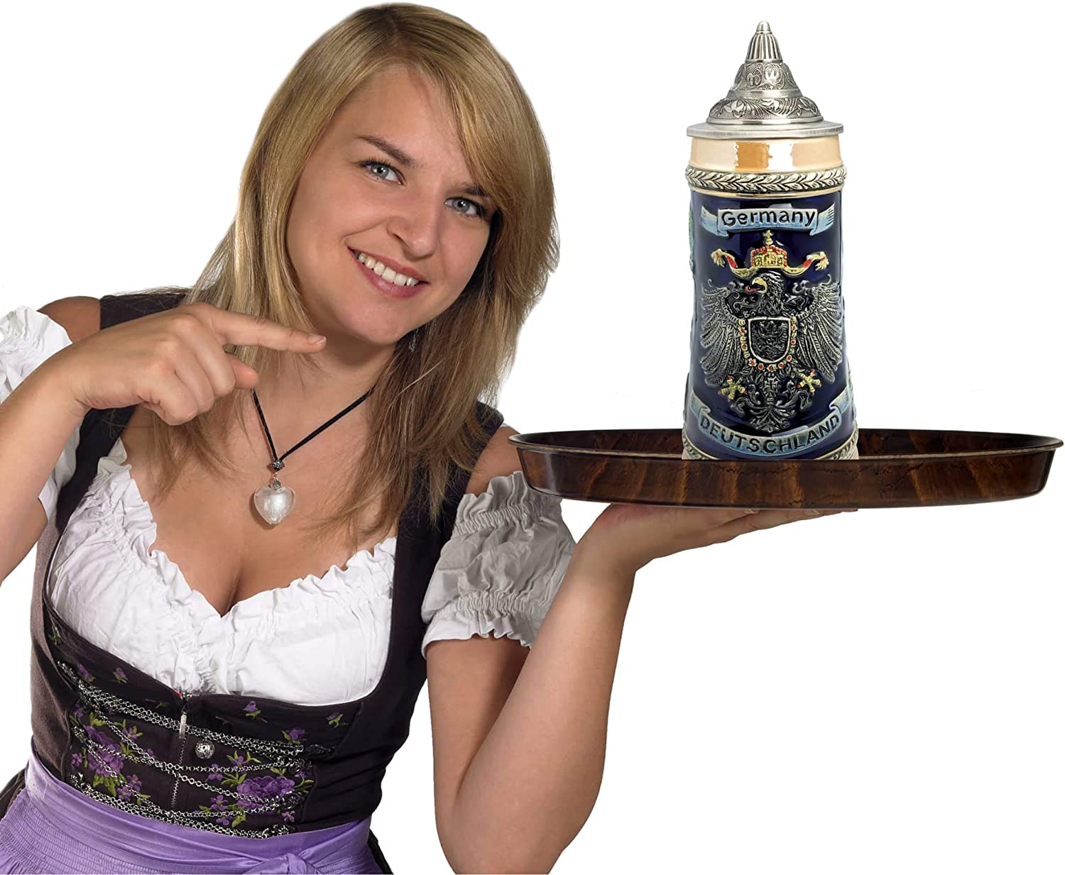 Deutschland Germany Eagle Deluxe Ceramic Beer Stein