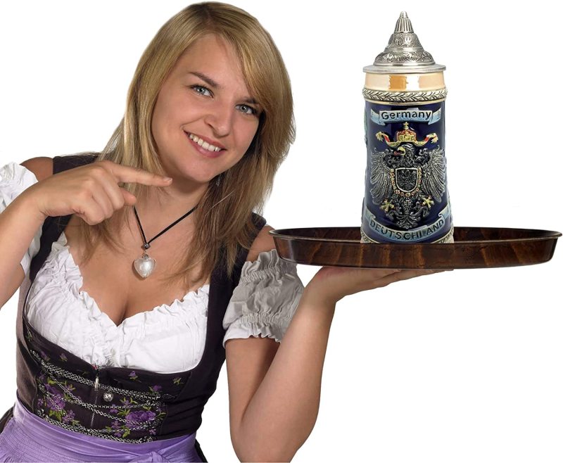 Deutschland Germany Eagle Deluxe Ceramic Beer Stein