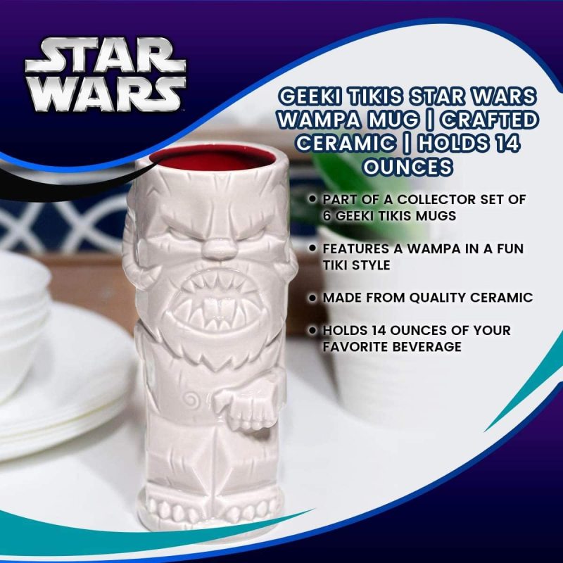 White Official Star Wars Collectible Tiki Style Ceramic Cup