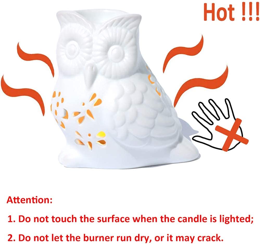 White Owl Ceramic Wax Warmer