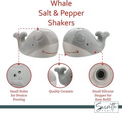 Grey Whale Pepper Shaker