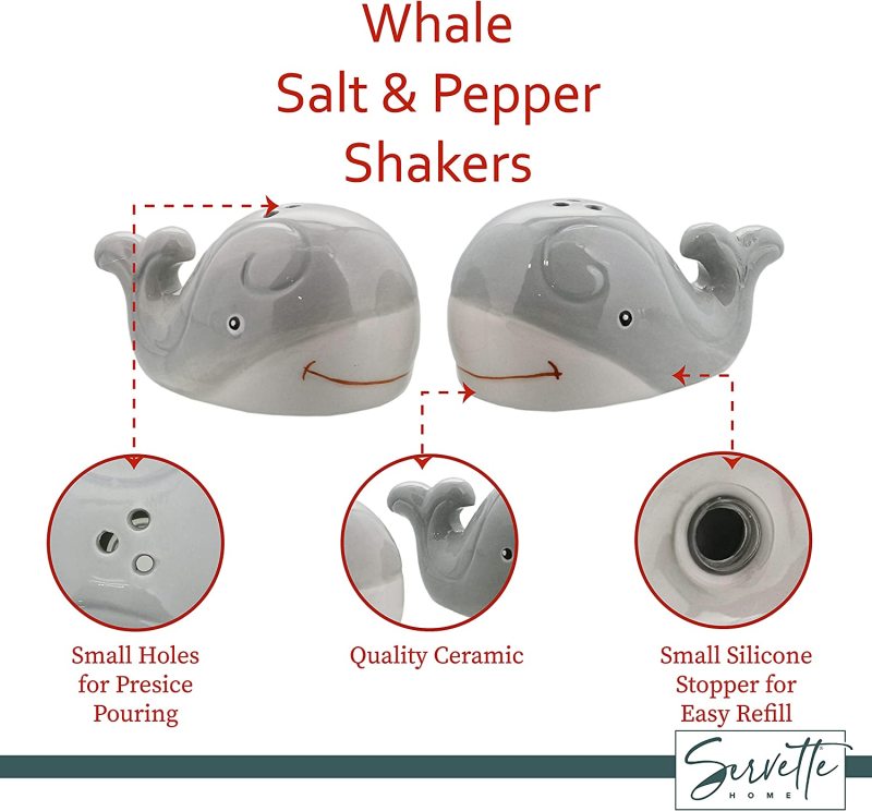Grey Whale Pepper Shaker