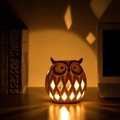 White Ceramic Novelty Tealight Candle Holder