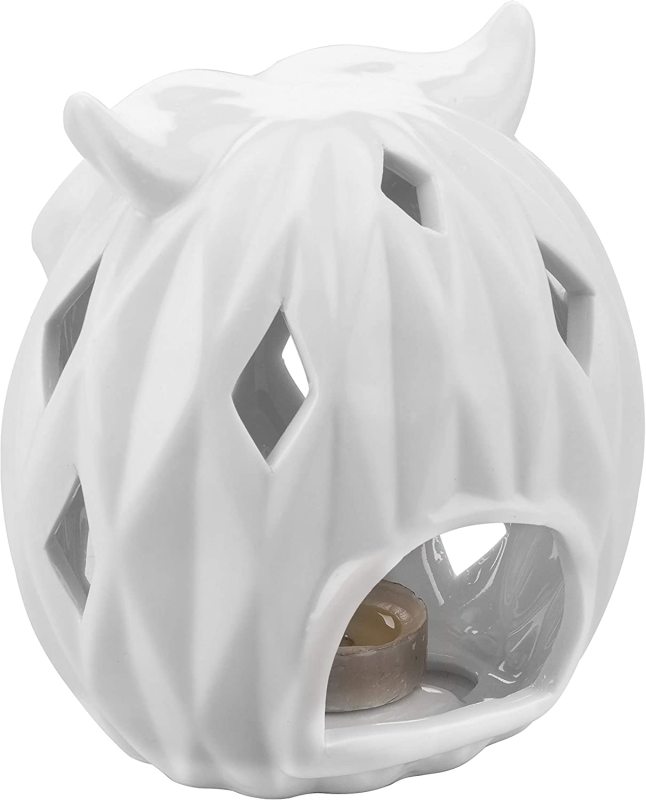 White Ceramic Novelty Tealight Candle Holder