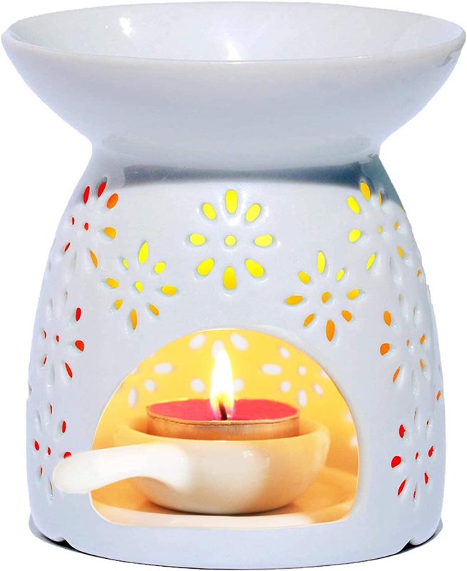 Ceramic Tealight Oil Burner with Tea Light Holder