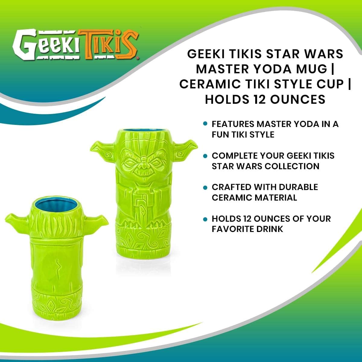 Geeki Tikis Star Wars Master Yoda Mug